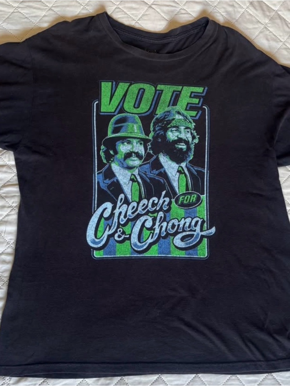 Vintage Vote for Cheech & Chong Election Graphic Tee